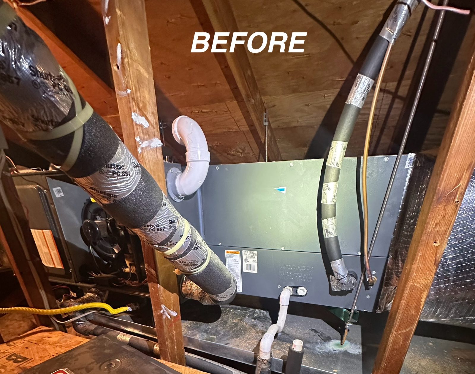 Air handler and plenum replacement before