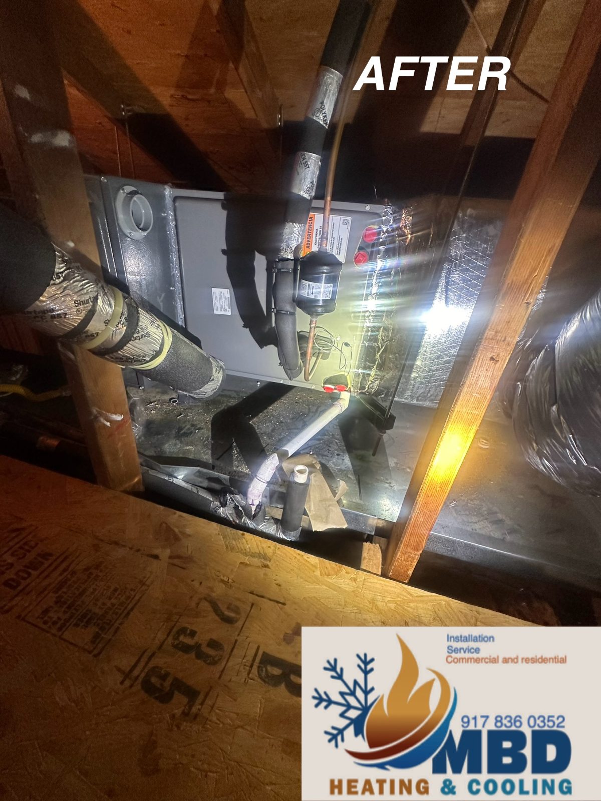 Air handler and plenum replacement after